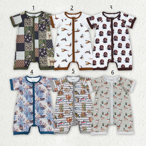 Mameluco de Verano Bordado con Pato Verde para Bebés de 0 a 2 Años, Mameluco de Manga Corta para Bebé Niño y Niña, Ropa de Bebé - Product Image 5
