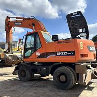 Excavatrice hydraulique originale de roue de 21 tonnes de la Corée de la pelle Doosan DH210w-7 utilisée