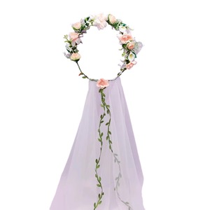 Coiffe <span class=keywords><strong>de</strong></span> <span class=keywords><strong>mariée</strong></span> ultra-fée <span class=keywords><strong>et</strong></span> forestière, faite main, en forme <span class=keywords><strong>de</strong></span> vigne, avec <span class=keywords><strong>voile</strong></span> en maille double couche, pour <span class=keywords><strong>mariée</strong></span> <span class=keywords><strong>et</strong></span> demoiselles d'honneur - Product Image 5