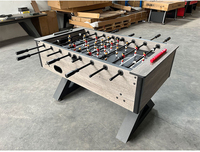 Table de baby-foot d'intérieur pour la famille et les bars, table de jeu de football de compétition pleine grandeur avec compteur de scores, pieds robustes en forme de X