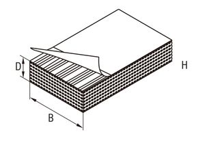 Yeeka 7301-XXXX самозахватывающиеся прокладки, ячеистая Губчатая Резина EPDM - Product Image 2
