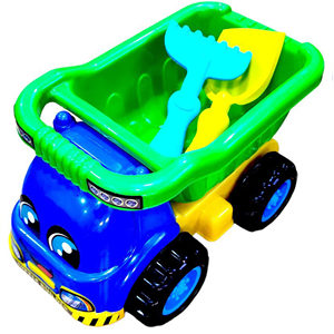 Dump Truck Toy with Rake and Shovel for Kids <b>Beach</b> Sand Play Mesh Packed - Product Image 1