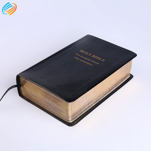 Quantité minimale de commande 500 couverture en cuir imprimée vente en gros sainte Bible société - Product Image 1