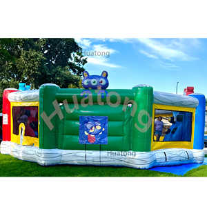 Juego Inflable Interactivo de PVC para Exteriores, Juego de Hipopótamo Inflable, Juego Deportivo de Bungee Running para Niños y Adultos - Product Image 3