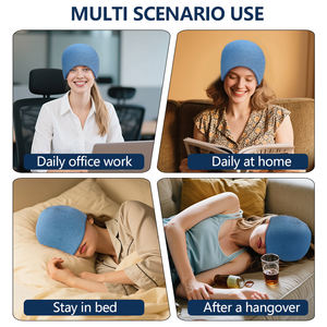 Özel Logo ve desen kullanımlık esnek soğuk sıkıştırma Wrap baş ağrısı rahatlatmak <span class=keywords><strong>Elasto</strong></span> jel buz kap migren kafa buz kollu - Product Image 6