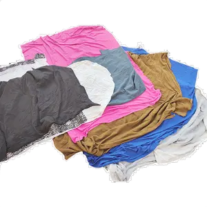 Cheap rag High quality 50-80cm used clothes cotton cleaning rags 10kg bales industrial cotton wiping rags