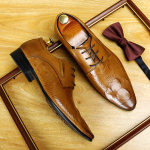 Top Luxury Designer Explosive <b>Leather</b> <b>Shoes</b> Men's Three-point Business Formal English Square Oxford Lace-up Lightweight - Product Image 4