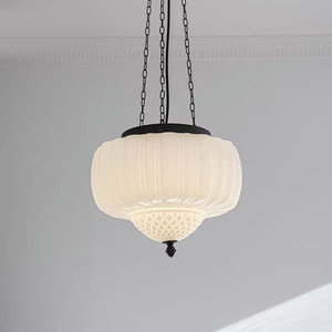 American Retro Art Deco Style Glass Chandelier Old Shanghai House Design for Hallway <b>Dining</b> Room Bar Balcony Homestay - Product Image 5