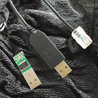 Adaptador Serial FTDI Ft230xs USB 2.0 UART TTL 3.3v 5V de Aleación de Aluminio con Cubierta de PVC, Cable de 1m con Blindaje Trenzado RJ11 RJ12 RJ45