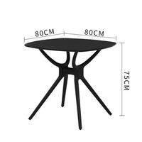 Offres Spéciales et prix le plus bas Meubles Dîner Table en plastique Simplicité Table à manger avec pieds en plastique