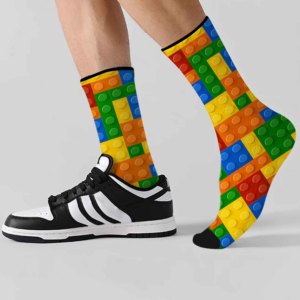 Tự làm khối thiết kế độ nét cao 360 kỹ thuật số thể thao in vớ - Product Image 5