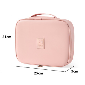 Bolsa Organizadora de Maquillaje con Cajones, Gran Capacidad, Almacenamiento de Cosméticos, Portátil para Viaje, Beige, Impermeable, Resistente al Desgaste - Product Image 5