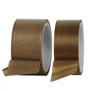 Heat Sealing PTFE Fiberglass Cloth Tape com adesivo Silicone para máquina aferidor a vácuo e processamento de alimentos