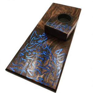 Opulent Arabic Sandalwood & Resin Religious Incense Holder Set Rich <b>Home</b> Fragrance Ramadan Gatherings Luxury Interior Styling - Product Image 1