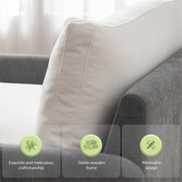 Fauteuil individuel surdimensionné, siège large et profond, fauteuil d'appoint moderne, fauteuil rembourré confortable, canapé lounge pour chambre à coucher