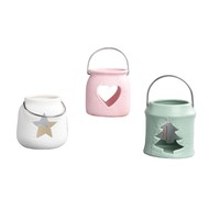 Petit Brûleur à mazout de Noël Bougeoir Cire Fonte Brûleur Céramique Chauffe-bougie Lampe Huile Essentielle B