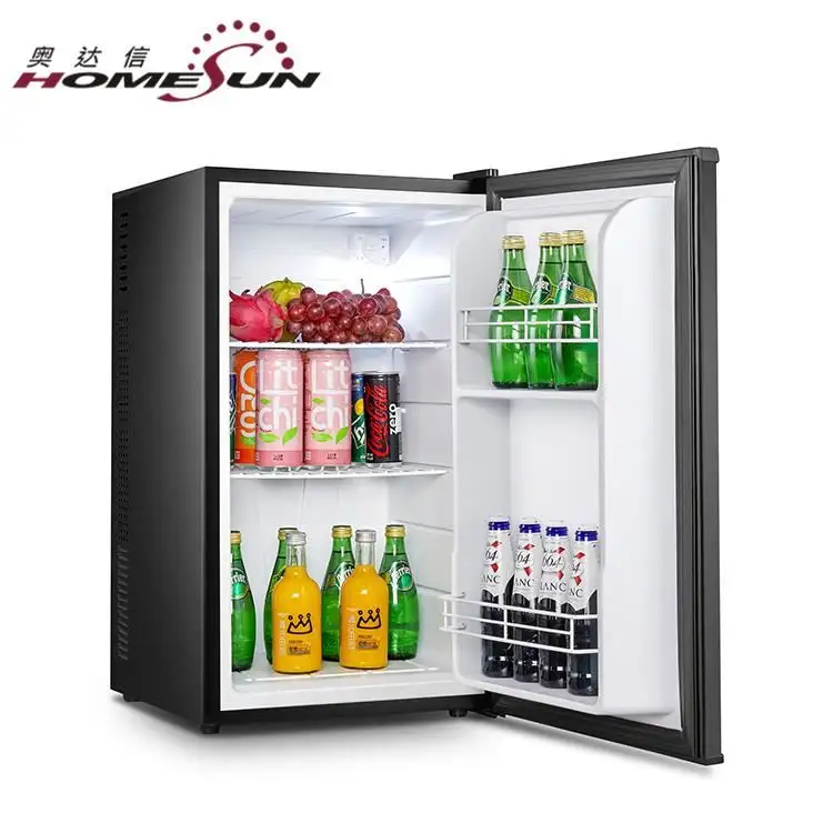 32L vendita calda silenzioso hotel mini bar/vetro porta del frigorifero con la luce del LED CE/SASO appr