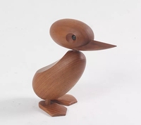 Décoration nordique en bois massif canard en bois décoration de la maison artisanat jouets en bois cadeaux marionnettes rurales américaines ornements