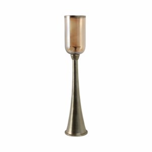 Portacandele in Vetro Stile Hurricane, Candelabro Decorativo Alto per Sala da Pranzo, Arredamento Moderno per la Casa - Product Image 4