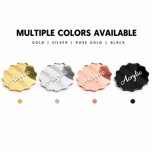 Hot <b>Sale</b> Personalized Calligraphy Laser Engraved Tabletop Name Tag Custom Acrylic Decoration Mirror <b>Signs</b> - Product Image 2