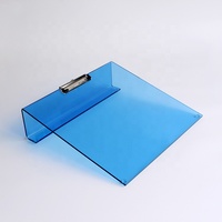 Porte-documents incliné ergonomique en plastique à profil bas avec clip