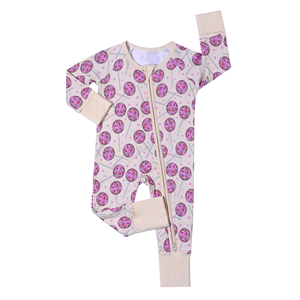 Roupas de Bebê Personalizadas com Logo Prontas para Envio, Vestuário de Bambu, Pijamas para Crianças, Macacão com Zíper de 2 Lados, Romper para Bebê - Product Image 6