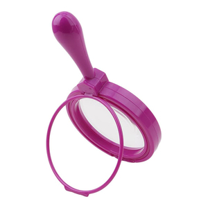 라렉스 휴대용 소형 다채로운 경량 4.5배율 핸드헬드 <span class=keywords><strong>100mm</strong></span> 렌즈 어린이 장난감 플라스틱 확대경 유아 학습 탐구용 - Product Image 4