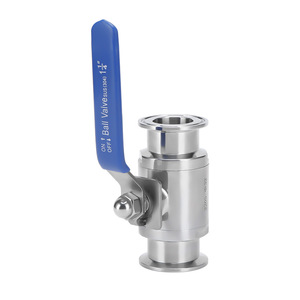 Vanne à boisseau sphérique sanitaire à raccord rapide en acier inoxydable 304/316L 2205 sur mesure, non standard, à passage direct - Product Image 5