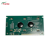 Módulo LCD Farjia 84*44MM JHD162D 1602 16X2 con Caracteres Negros y Retroiluminación LED Verde, Interfaz SPI e I2C, Circuito Integrado SPLC780D