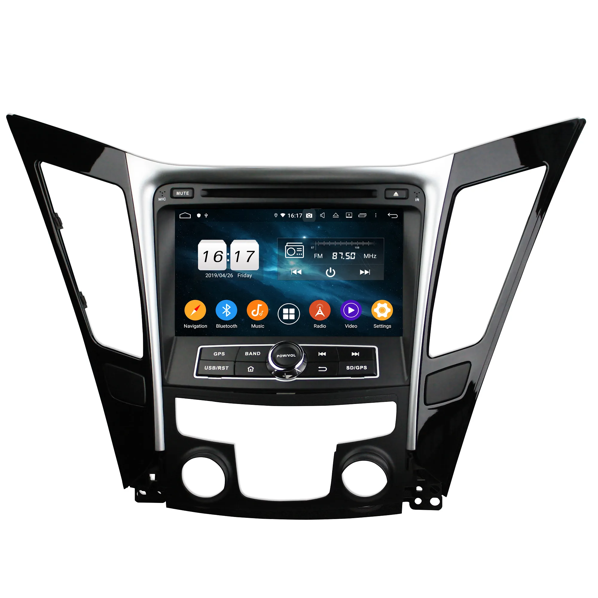 4 + 64 ГБ Android Авто dvd gps навигационная система автомобильное радио для SONATA 2011 2012 2013