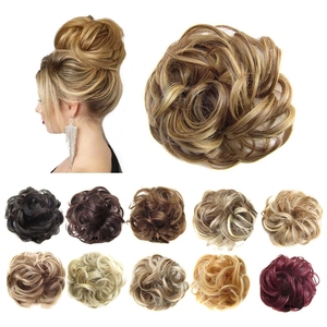 Moño de pelo sintético para mujer, moño de pelo de Donut, moño grande y Flexible, moño desordenado - Product Image 4