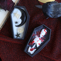 Bougie d'aromathérapie cercueil crâne fait à la main décor d'Halloween pour maison hantée atmosphère décoration domestique transfrontalière Diwali