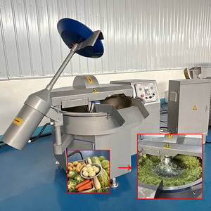 Aimeida Machine de découpe de viande congelée automatique à grande vitesse en acier inoxydable de haute qualité pour la transformation alimentaire, coupe-viande à bol pour porc - Product Image 1