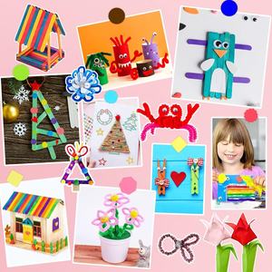 Kit de Pompons en Plastique DIY Certifié CE EN71 2026, Plus de 2000 Pièces, Coloré, Fait Main, Fournitures d'Art et d'Artisanat pour Enfants, Kits Créatifs Personnalisés - Product Image 6