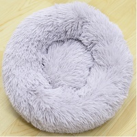 Coussin rond confortable et chaud pour les animaux de compagnie, disponible en plusieurs couleurs, idéal pour la saison d'hiver, vente en gros, livraison gratuite