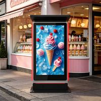 Sinmar Restaurant LCD Outdoor Drive-Thru Digitale Menütafeln Wasserdicht IP65 Werbe-Digital-Signage-Displays für den Außenbereich