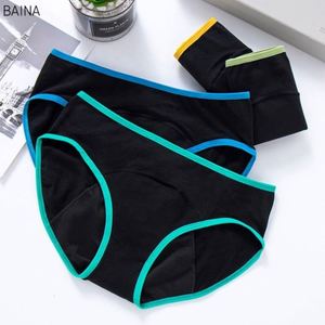 Culottes menstruelles en coton grande taille pour femmes, anti-fuites, taille basse - Product Image 2