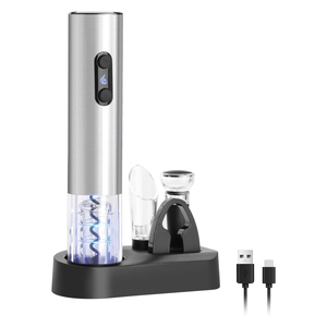 Fabricant professionnel d'ouvre-bouteilles électriques en acier inoxydable, ensemble d'ouvre-bouteilles à vin - Product Image 1