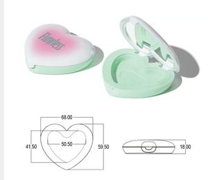 ตลับแป้งตลับแป้งตลับแป้งตลับแป้งตลับรูปหัวใจพร้อมโลโก้ตามสั่ง - Product Image 3