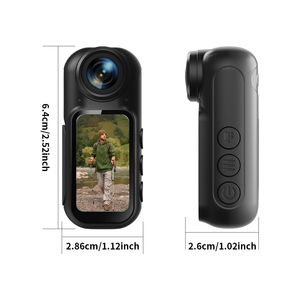 Caméra de poche portable avec stabilisateur anti-tremblement, enregistreur vidéo léger pour les aventures en plein air, le camping, le ski et la réalisation de vlogs - Product Image 5