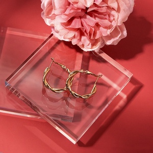 Trasparente acrilico Prop ornamento piatto trasparente di cristallo sfondo <span class=keywords><strong>con</strong></span> cerchio a forma di triangolo rettangolare a forma di fiore del cuore - Product Image 2