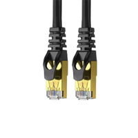 XUNJIE Kabel Patch Luar Ruangan Cat5e Cat6 Cat7 Rj45 Terlindung SFTP 10Gbps 600MHz LSZH Tahan Air untuk Router Modem