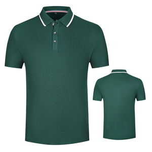 <span class=keywords><strong>Polo</strong></span> Sportiva Economica in Poliestere Verde, Design Classico con Colletto a Contrasto, per Uso in Palestre e Spogliatoi - Product Image 2