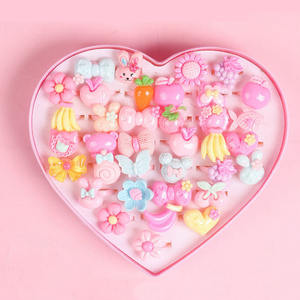 Papillon Anneaux Ensemble Enfants Résine Dessin Animé Pierre Précieuse Anneau pour Petite <span class=keywords><strong>Fille</strong></span> En Plastique Anneau Ensemble Bracelet Boîte - Product Image 5