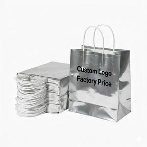 Bolsas de Papel Recubiertas con Logotipo Personalizado, Ecológicas y Asépticas de Fábrica LH, con Cinta Laminada para Empaque de Supermercados y Tiendas de Ropa - Product Image 1