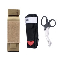 Trousse médicale tactique d'extérieur, sac EDC pour garrot et ciseaux, trousse de premiers secours tactique pour sports de plein air, sac portable à suspendre pour chat