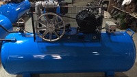 10HP 7.5KW piston compresseur d'air 500 litres réservoir courroie compresseur d'air itallian pompe