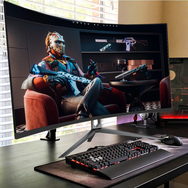 Factory 165Hz 4K 27/34 Inch Curved IPS LED Gaming Monitor with HDR for PC