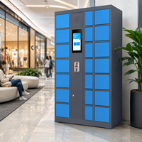 Casier de recharge intelligent pour téléphones portables à l'aéroport, station de recharge verrouillable pour téléphones mobiles, armoire de recharge pour lieux publics