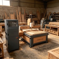 Équipement de fraisage CNC de haute qualité pour la fabrication de meubles d'intérieur, la sculpture et la découpe de panneaux en bois et MDF